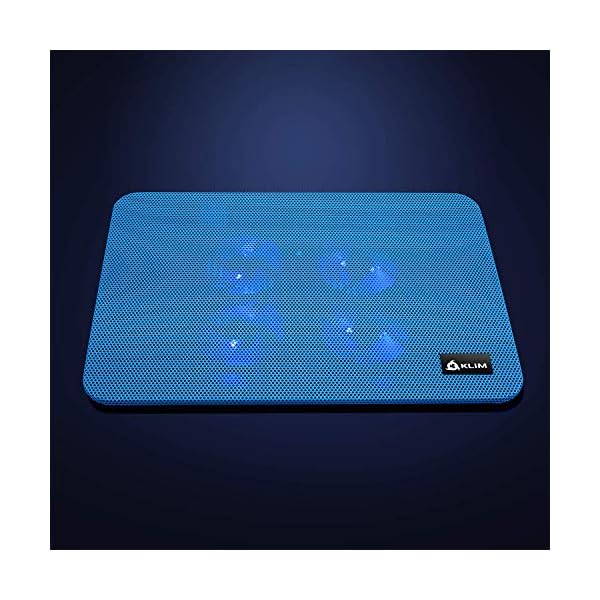 KLIM-Serenity-Laptop-Cooling-Stand-for-Laptop-11-to-156-inches-Perfect-for-Small-and-Medium-Laptops-Stable-And-Sturdy-Metal-Grid-Silent-Laptop-Cooling-Pad-NEW-2020-Blue KLIM Serenity + Laptop Cooling Stand for Laptop + 11 to 15.6 inches + Perfect for Small and Medium Laptops + Stable And…