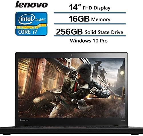 2018 Lenovo Flagship Thinkpad T460S Ultrabook, 14 inch Full HD Multitouch Display, Intel Core i7-6600U (up to 3.4GHz), 16GB DDR4 SDRAM, 256GB Solid State Drive, Windows 10 Pro