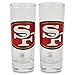 NFL Color Team Logo 2oz Cordial Shot Glass 2-Pack