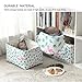 Tegance Storage Baskets Bins for Organizing, Foldable Sturdy Fabric Basket W/Handles, Large Rectangular Decorative Storage Basket for Shelves Nursery Closet Toy Blanket (3 Pack 15.7x11.8x8.3)