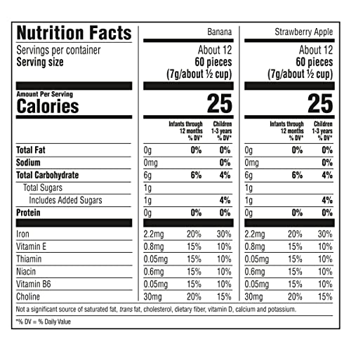 GERBER PUFFS BANANA & STRAWBERRY APPLE, 1.48 OUNCE (PACK OF 4)