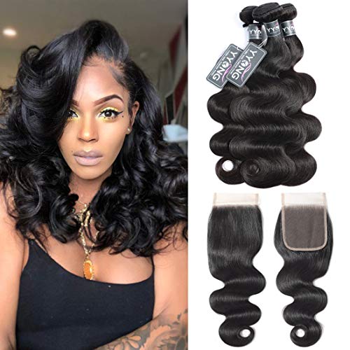 Yyong Human Hair Bundles With Closure Brazilian Body Wave 3