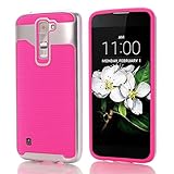 For LG K7 Case,GBSELL Hard Hybrid Case Stand Shockproof Cover For LG K7