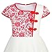 Sunny Fashion Girls Dress Vintage Color Block Cap Sleeve Birthday Party