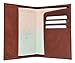 GENUINE LEATHER PASSPORT COVER HOLDER WALLET CASE TRAVEL 7 COLORS NEW (Burgundy)