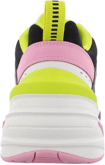 nike m2k tekno black metallic silver pink rose