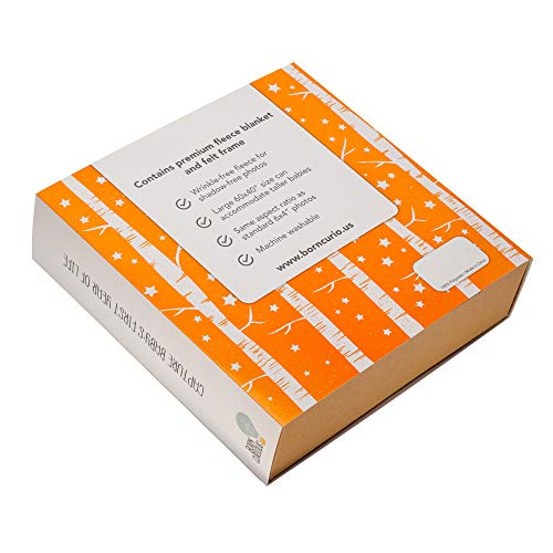 image for Born Curious Baby Milestone Blanket Girl | Baby Girl Monthly Milestone