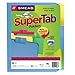 Smead Erasable SuperTab File Folder, Erasable Oversized 1/3-Cut Tab, Letter Size, Assorted Primary Colors, 24 per Pack (10480)