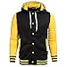 Jinshida Men's Slim Fit Hooded Baseball Jacket