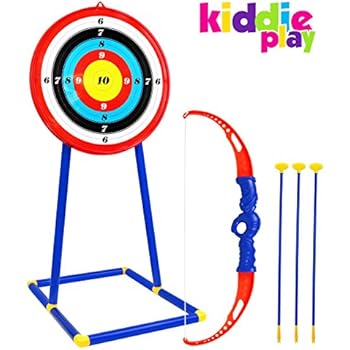 Kiddie Play Bow And Arrow For Kids Toy Archery Set With Target For Boys And Girls Age 5 12 Years Old