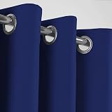 Aspire Homeware Blackout Curtains 90x72 Navy Thermal Insulated Eyelet view 2