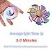 HENATA Fidget Spinner Toy EDC Hand Spinner Durable Stainless Steel Bearing High Speed Up to 6Min Colorful Metal Stress Reducer - Perfect For ADD, ADHD, Anxiety, and Autism Adult (R-A9)