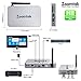 Zoomtak Tv Box [S905X/2G/8GB/4K] H8 Android 7.1 TV Box 2.4G WiFi HDMI 2.0 Streaming Media Player with Luxury Aluminum Case Silver