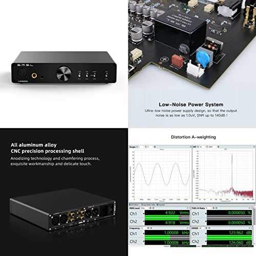 SMSL HO200 HiRes Balanced Headphone Amplifier Low Noise 4xPLFC RCA/XLR