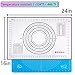 Large Silicone Baking Mats Non Stick for Christmas Party Celebration, BPA Free Pastry Mat for Rolling Dough Non Slip With Measurements,Double Thickness,Fondant Rolling