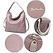 BOSTANTEN Leather Handbags Designer Tote Purses Shoulder Bagsfor Women Taro Purple