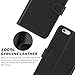 iPhone 6s Plus Case, iPhone 6 Plus case, SHIELDON Flip Folio [Kickstand Feature] Genuine leather Wallet Case with ID & Credit Card Pockets for iPhone 6 Plus/6S Plus 5.5, Black