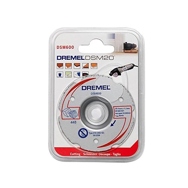 Dremel 2615S600JA DSM600 77 mm Mehrzweck Gerad Karbid Trennscheibe – Bild 5