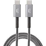 MOS Spring USB-C Cable - USB-C to USB-C, Deep Grey, 3 ft