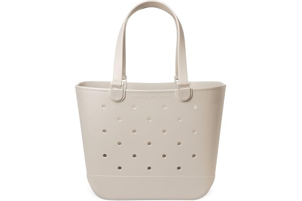 Simple Modern Beach Bag Rubber Tote | Waterproof Extra-Large Tote Bag with Zipper Pocket for Pool, Groceries, Sports | Gifts