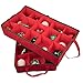 Christmas Ornament Storage Container Organizer with 2 Removable Trays and 30 XL Decoration Storage Compartments (22.5
