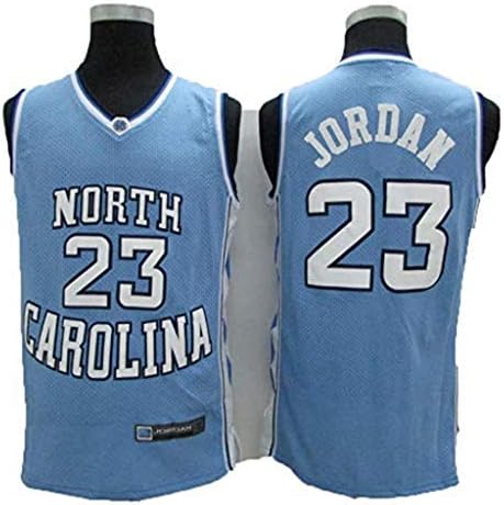 TTHU Men Basketball Uniform North Carolina 23# Jordan Basketball Jersey Classic Embroidery Basketball Swingman Sleeveless Shirt Vest