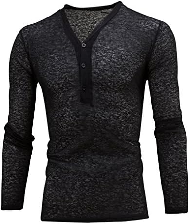 Slim Fit Kanpola Men's Casual Deep V Neck Long Sleeve T-shirt Bottoming Shirt