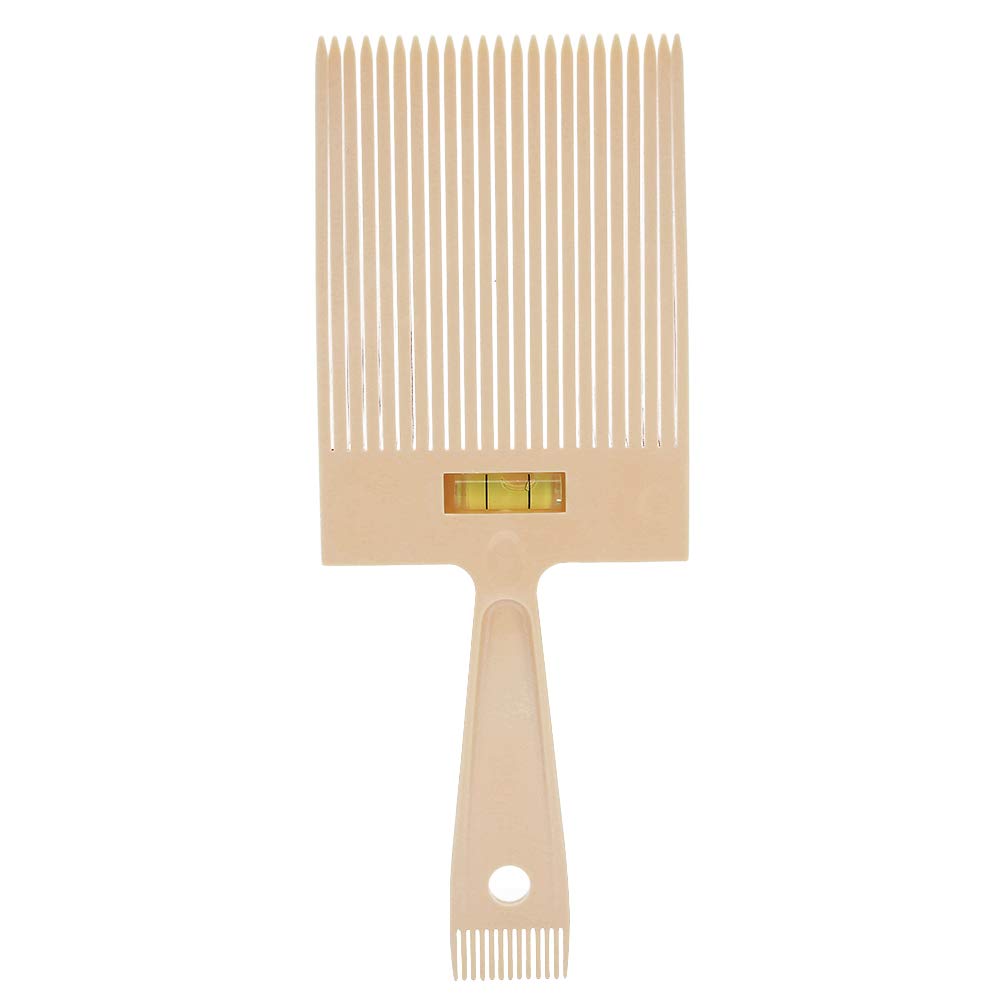 Tbest Guide Comb For Men, Flat Top Hair Cut, Barber & Salon Use, Beige, ABS Material