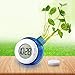 Eco Friendly Gifts Water Powered Clocks Kids Desk Clock Bedside Night Time Clock Non Ticking for Home Office School Bedroom Gift Décor