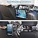 Neetto Car Headrest Tablet Mount, Backseat Holder for iPad Pro Air Mini, Tablets, Nintendo Switch, iPhone, Smartphones & 4'' to 10.5'' Devices, 360° Rotation, Support Two Positions with Extendable Arm