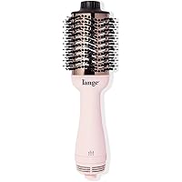 L'ANGE HAIR Le Volume 2-in-1 Titanium Brush Dryer Blush | Hot Air Blow Dryer Brush in One with Oval Barrel | Hair Styler for 