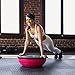 Best Choice Products Half Ball Balance Trainer Yoga Exercise Fitness Platform for Stability, Core Workout, Training w/ 2 Resistance Bands, Pump - Pink