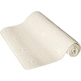 Maytex Phthalate Free Skid Resistant Waffle Cushion Tub Mat with Skid Resistant Suction Cups, White