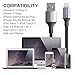 AXELECT Lightning Cable iPhone 6 Charger 4Pack (1ft,3ft,2X6ft) Assorted Lengths Combination Durable and Fast Charging Cable for iPhone X/8/8P, iPhone 7/7+/6/6+/6s/6s+/5/5s/5c/SE, iPad and More