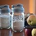 reCAP Mason Lid & Pint Jar, Pint, Regular Mouth, Clear/Silver POUR