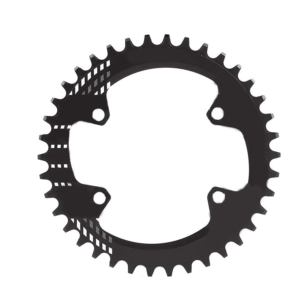 Alomejor Bike Chainring BCD 96MM Narrow Wide Chainring Single Chain Ring for M6000 M7000 M8000(38T-Black)