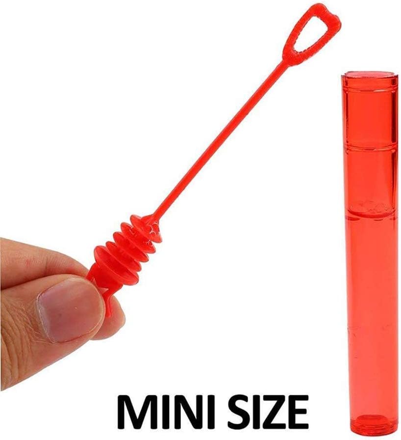 12 Mini Rainbow Neon Star Tubes With 4ml Bubble Liquid Solution Perfect for Parties and Celebrations Childrens Birthday Party Bag Fillers Wedding Favours - Image 4