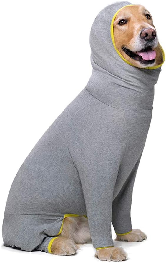 Dog Clothes,Pet Pajamas Sleeping Clothe Elastic Anti-hair Dust-proof Four-legged Garment Jumpsuit Clothes for Medium Dogs Large Dogs (26 - Image 3