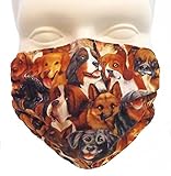 Dogs Brown Dust & Allergy Mask - by Breathe Healthy. Comfortable, Reusable Face Mask - Ideal for Dog Grooming - Protection from Dander, Hair, Dust, Pollen, Allergens & Germs with Antimicrobial
