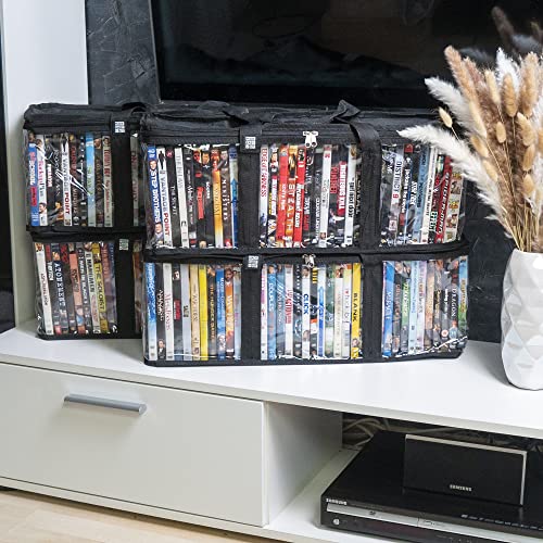 Made Easy Kit DVD Storage Case Clear PVC Organizer With Triple