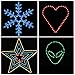 Yescom Delight 50ft LED Rope Light Home Holiday Party Disco Restaurant Cafe Decor 2 Wire 540pcs Bulbs White