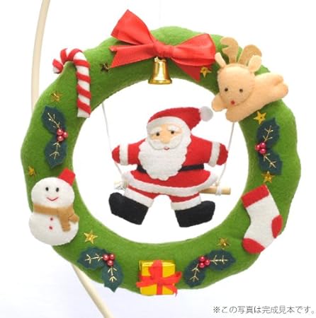 Amazon クリスマス手芸キット フェルトで作るリース サンタ おもちゃ おもちゃ