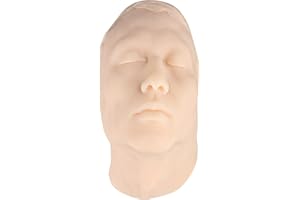 Skillssist Injection Training Mannequin Face Model, Facial Injection Head Model for Micro-Plastic Teaching, Esthetician Teaching, Injection Training to Medical Student Doctor(Man)