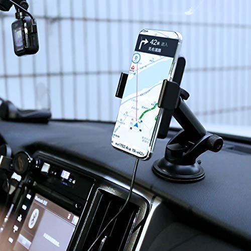 Wireless Car Charger,10W Fast Qi Wireless Car Charger Mount Phone Holder, Touch Sensitive Auto Wireless Charger Air Vent Holder Compatible for iPhone Xs Max/XR/X/8/8Plus Samsung S9/S8 and More(Black)