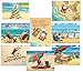 Stonehouse Collection Beach Christmas Card Variety Pack - 24 Beachy Cards & Envelopes - 8 Designs, 3 Cards Per Design - Assortment #1