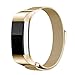 CIDETTY For Fitbit Charge 2 Band, Stainless Steel Milanese Loop Metal Bracelet Strap with Strong Magnetic Clasp for Fitbit Charge 2