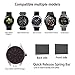 Wareon Compatible with Samsung Galaxy Watch Active 2 40mm/44mm/Active 1/Galaxy Watch 42mm/Gear S2 Classic SM-7320/Sport SM-600 20mm Quick Release Sport Silicone Bands Straps Wristbands