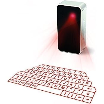 Bluetooth Keyboard Wireless Virtual External Key Projection Keypad Portable Smartphone Tablet PC Notebook Silver