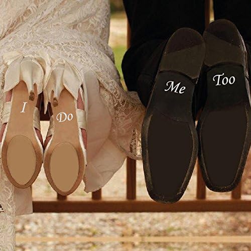 I DO ME TOO Removable Vinyl Wedding Shoes Decals Sticker
