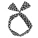 Carede Cute Rabbit Ear Twist Bow Wired Headbands Headwrap Scarf Hairband Hair Holder Hair Accessory,Pack of 9